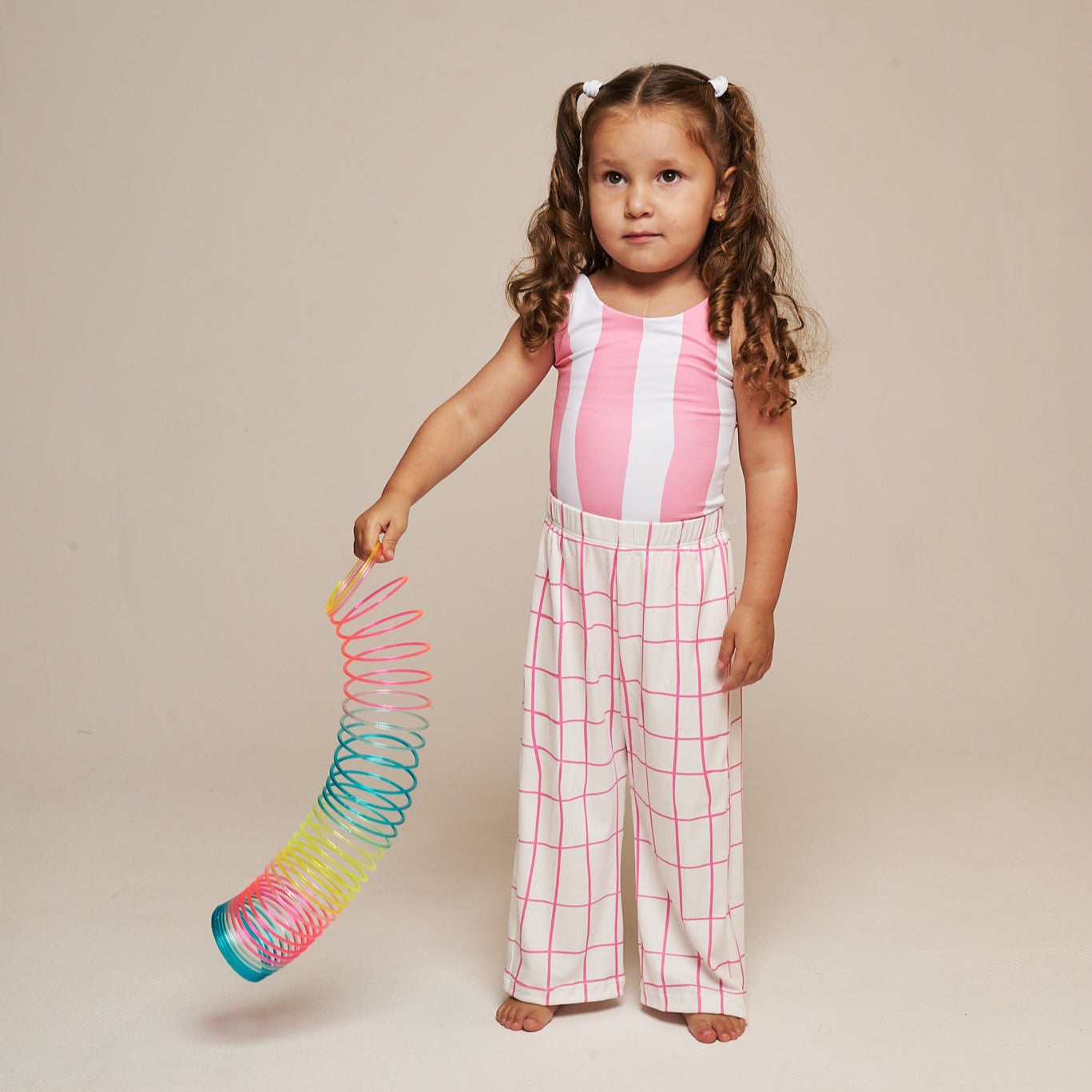 PANTALON CUADROS ROSA