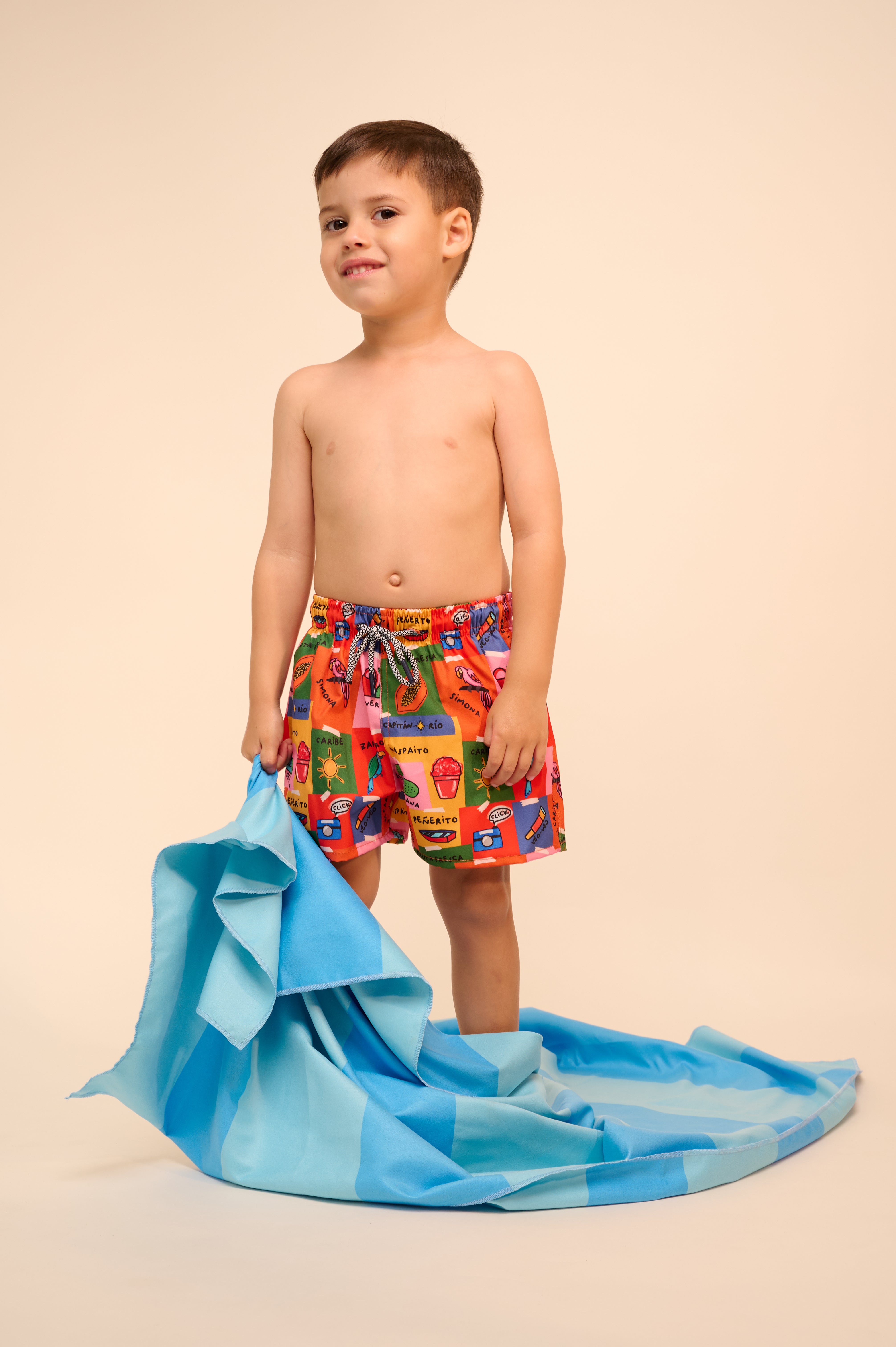 TOALLA UN COLUMPIO AZUL