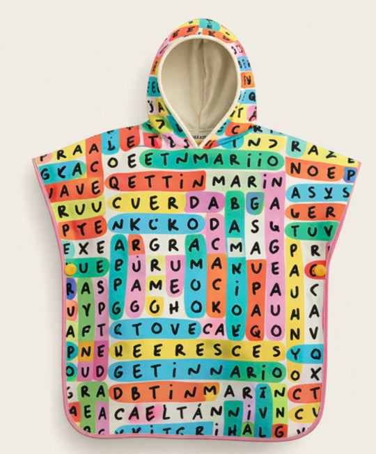 PONCHO SOPA DE LETRAS