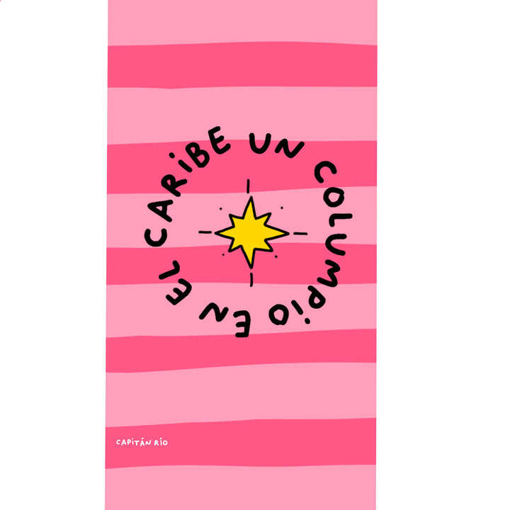 TOALLA UN COLUMPIO ROSA