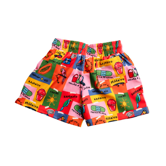 SHORT DE PLAYA ADULTO VOLVER A JUGAR